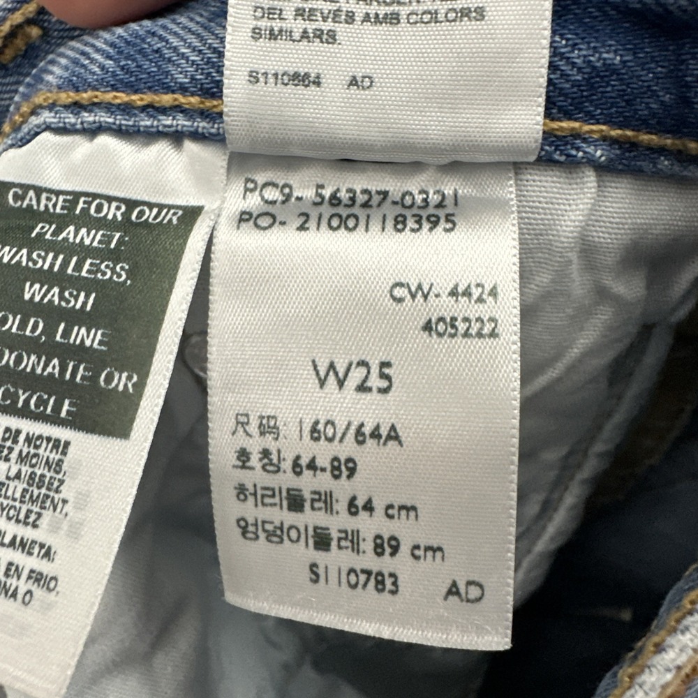Levi's 501 Original Fit High Rise Denim Jean 2" Shorts Festival Cut Off Women 25 - Picture 6 of 9
